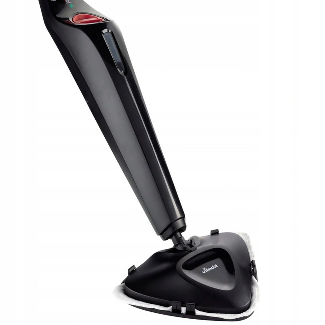 Vileda 168917 Steam Plus 3.0 Електрическа парна метла с 2 сменяеми микрофибърни подложки, почистване на килими