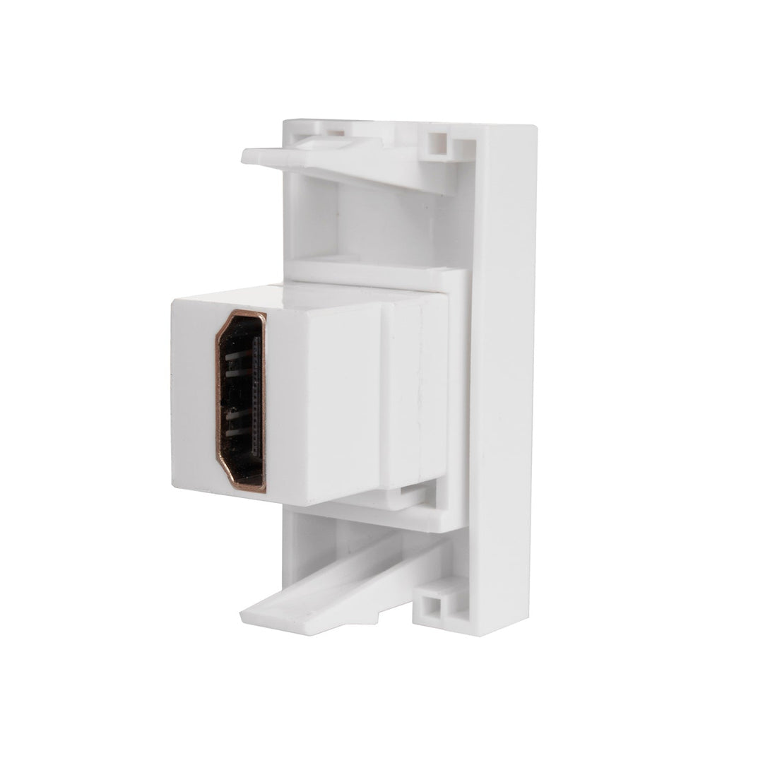 Maclean HDMI стенна розетка, единична, бяла, MCE720W
