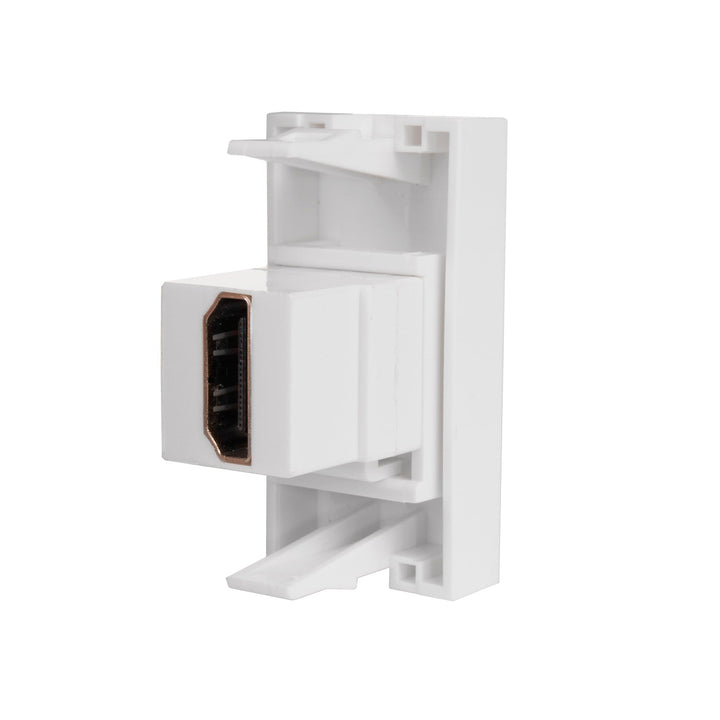 Maclean HDMI стенна розетка, единична, бяла, MCE720W