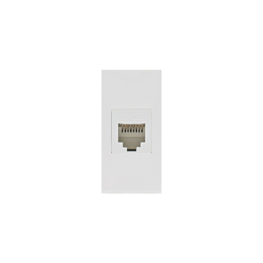 Maclean LAN сокет модул, единичен, бял, MCE725W