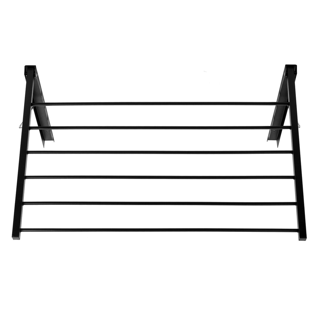 Сгъваема сушилня за баня, монтирана на стената. Majka 70 cm черна