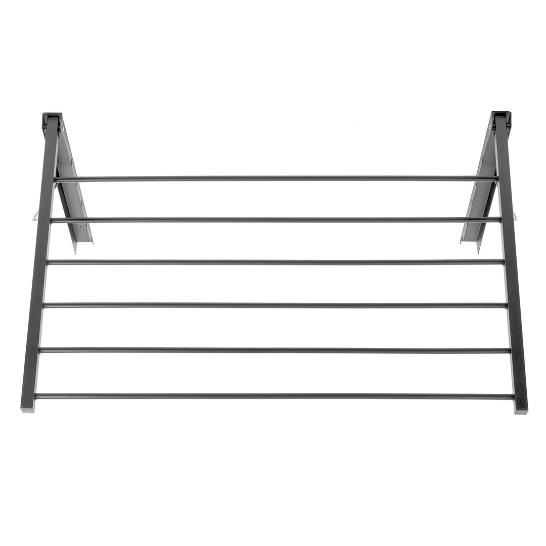 Сгъваема сушилня за баня, монтирана на стената. Majka 90 cm сребриста
