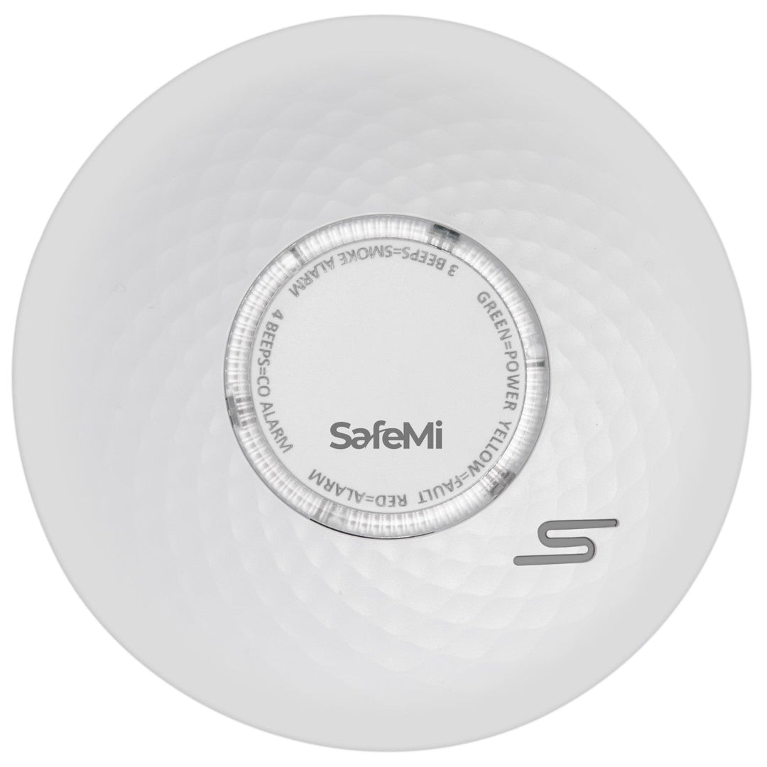 Detector de fum și monoxid de carbon SafeMi SHCS-10 2în1 cu baterie integrată