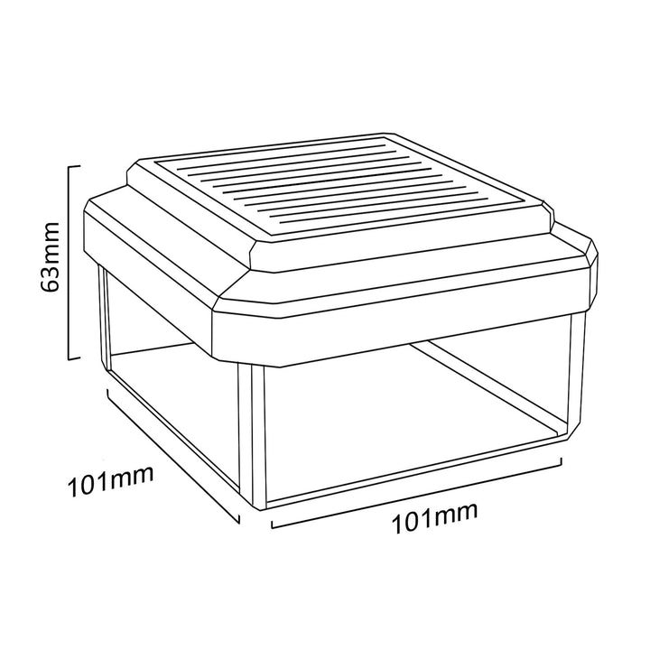 Слънчева лампа за LED стълб 100*100 Greenblue GB128 - покрив тип плик