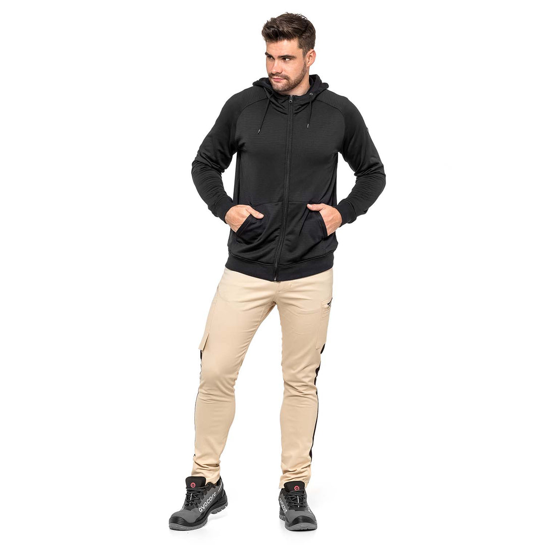 Pantaloni de lucru pentru barbati, Tubbos, bej/negru, marimea 48