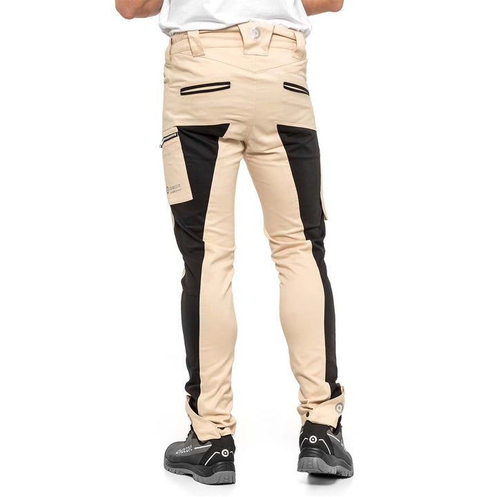 Pantaloni de lucru pentru barbati, Tubbos, bej/negru, marimea 58