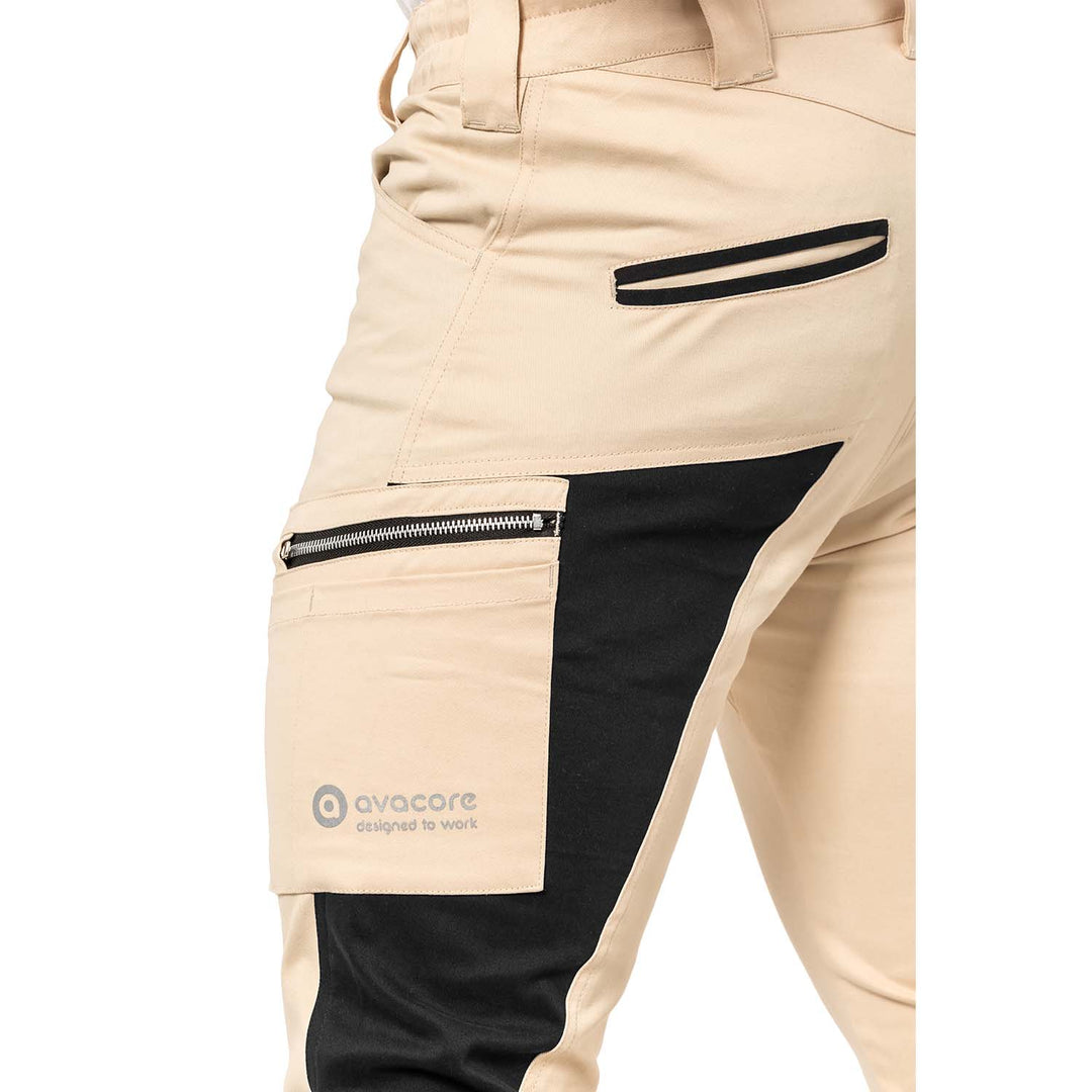Pantaloni de lucru pentru barbati, Tubbos, bej/negru, marimea 58