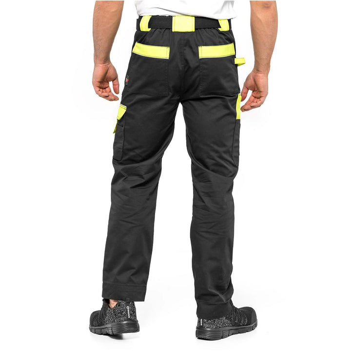 Pantaloni protectia muncii Helios, Negru-Galben,marimea 56