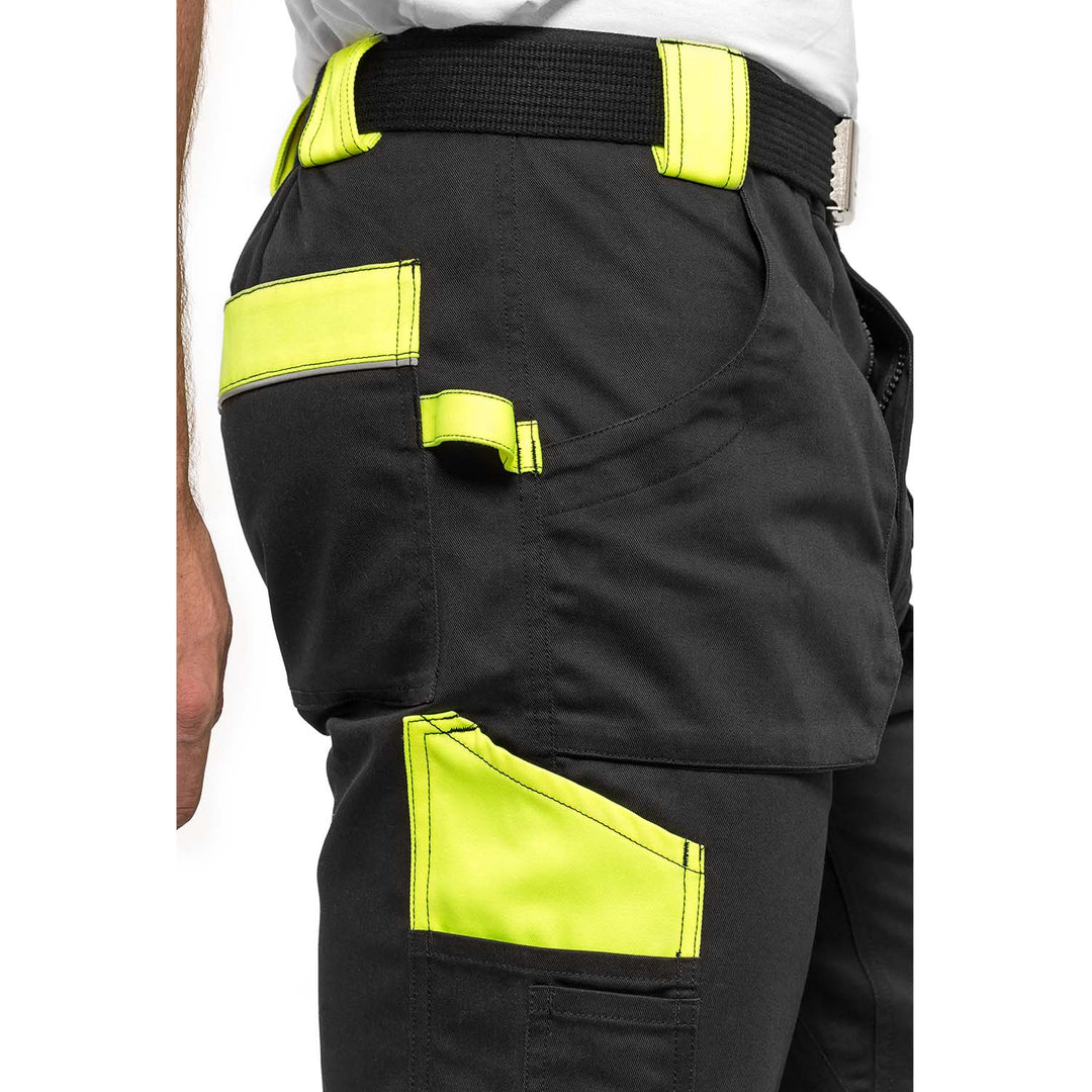 Pantaloni protectia muncii Helios, Negru-Galben,marimea 56