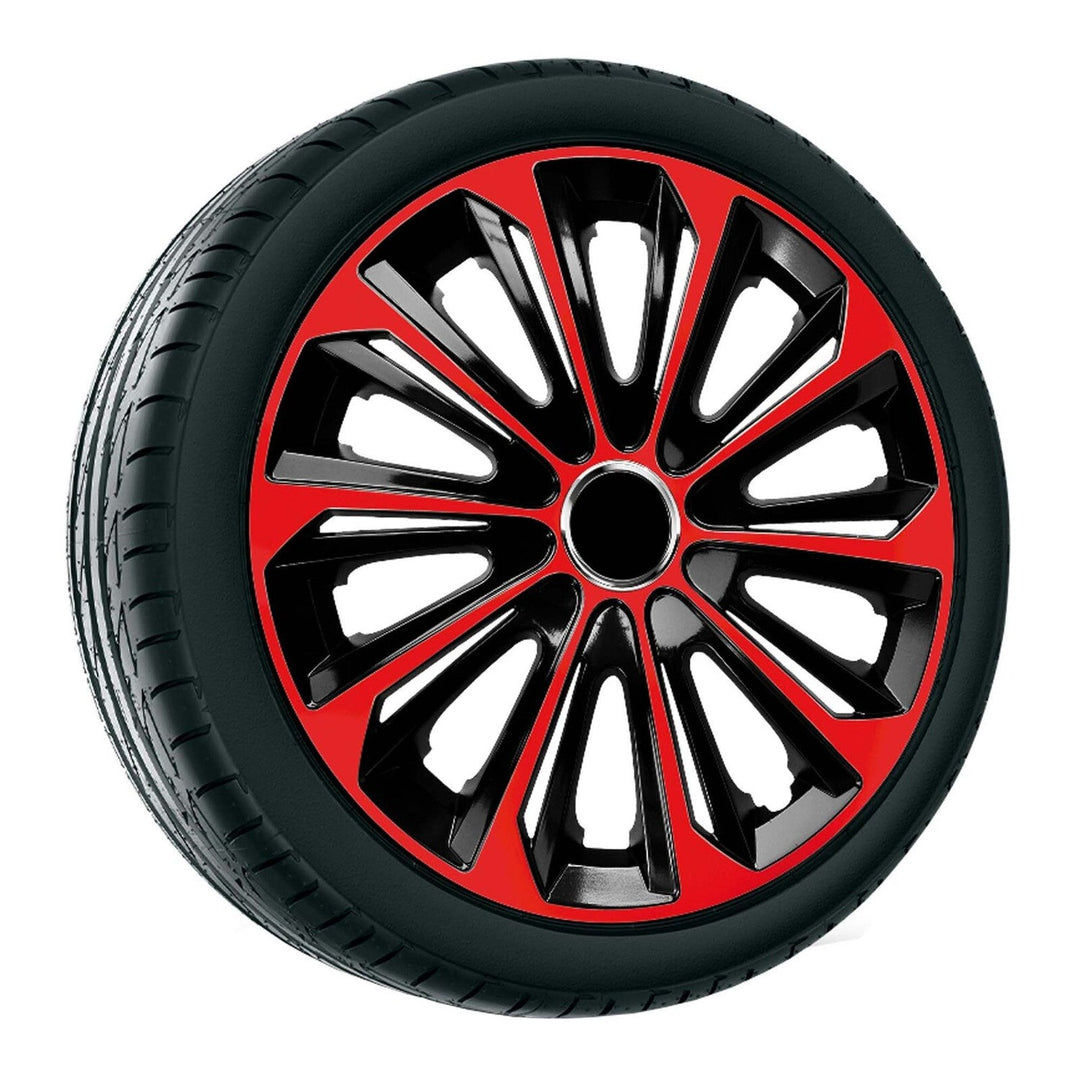 15'' NRM EXTRA STRONG RED BLACK капаци за джанти, червени и черни, 4 броя