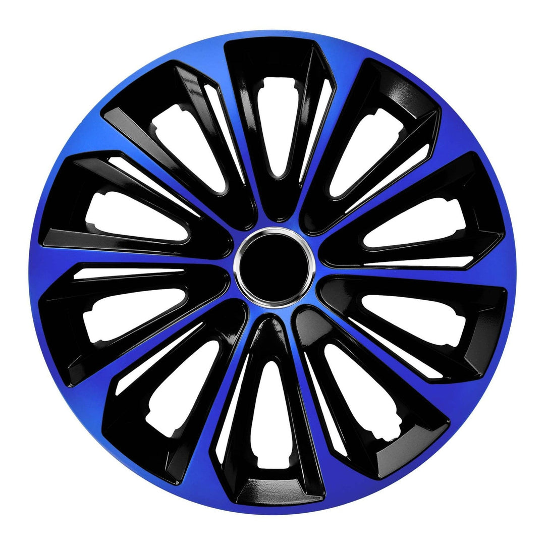 15'' NRM EXTRA STRONG BLUE BLACK капачки за джанти, сини и черни, 4 броя