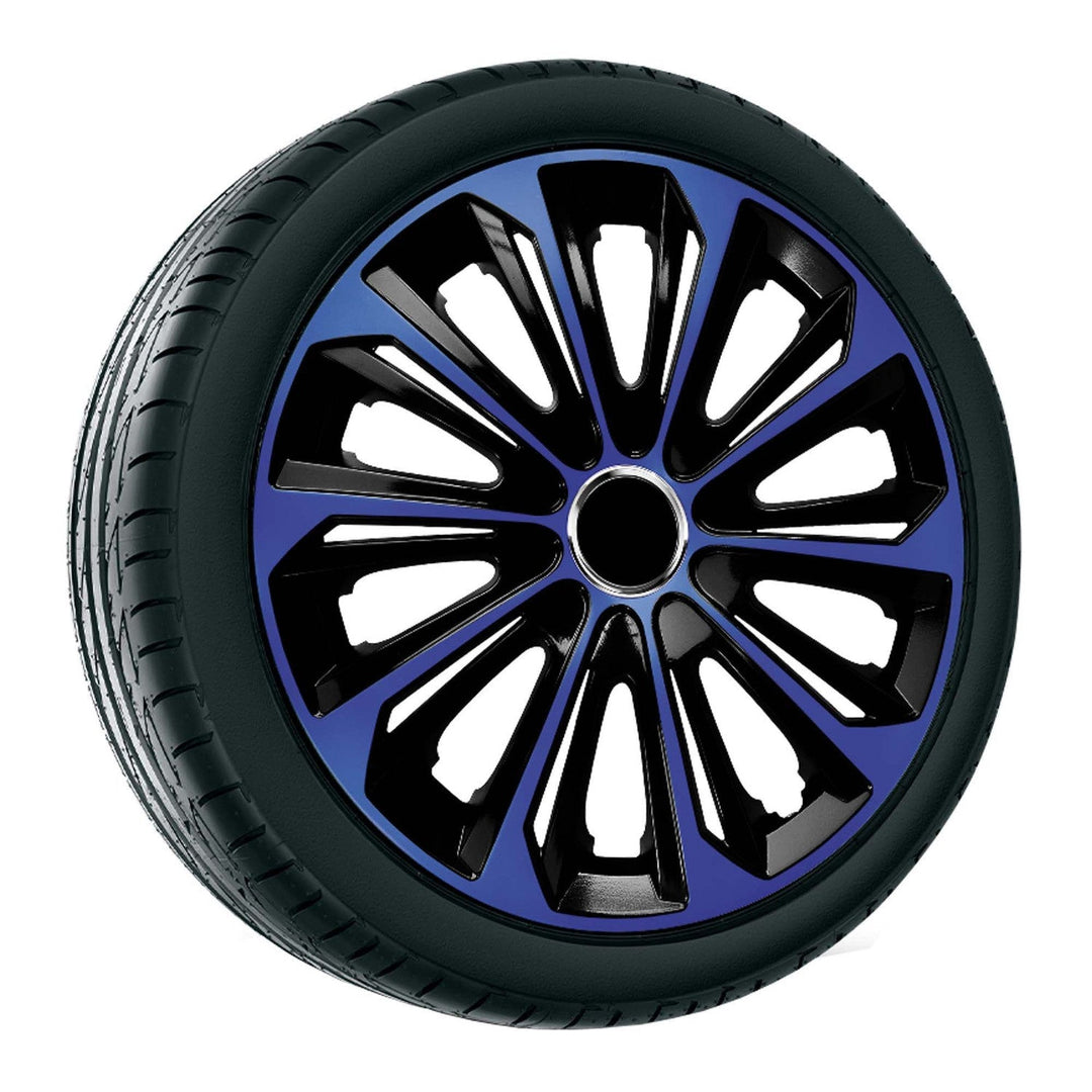 16'' NRM EXTRA STRONG BLUE BLACK капачки за джанти, сини и черни, 4 броя