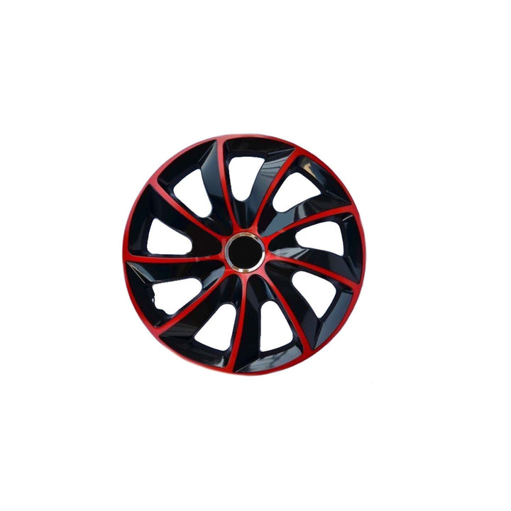 16'' NRM EXTRA STIG RED BLACK червени и черни капаци за джанти, 4 броя