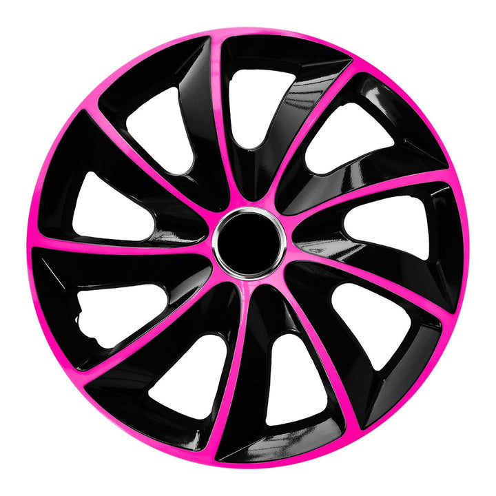 16" NRM EXTRA STIG PINK BLACK капачки за джанти, розови и черни, 4 броя
