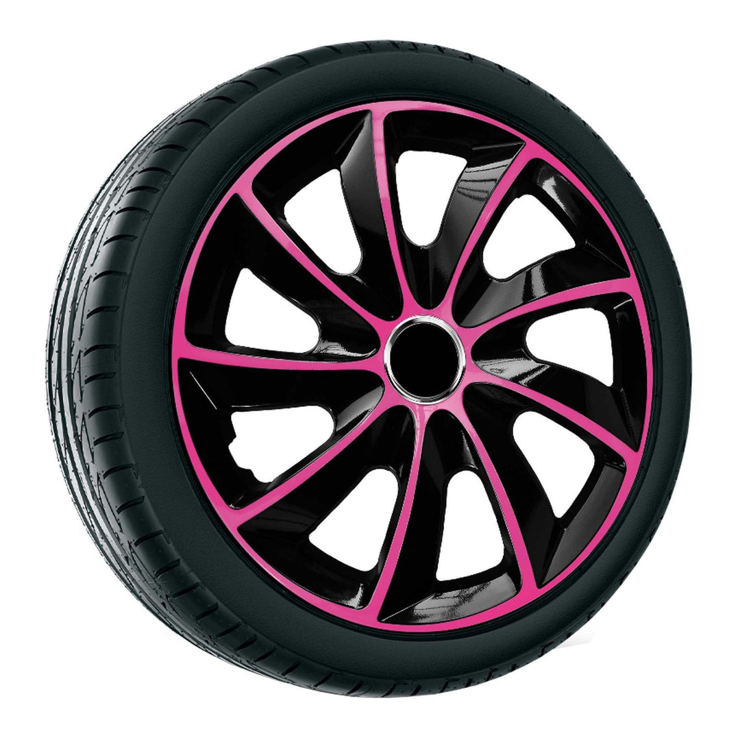 17" NRM EXTRA STIG PINK BLACK капаци за джанти, розови и черни, 4 броя