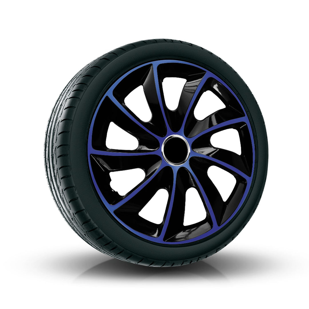 14" NRM EXTRA STIG BLUE BLACK сини и черни капаци за колела, 4 броя