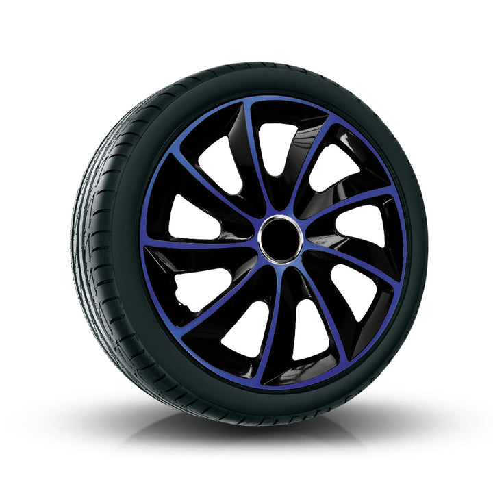 14" NRM EXTRA STIG BLUE BLACK сини и черни капаци за колела, 4 броя