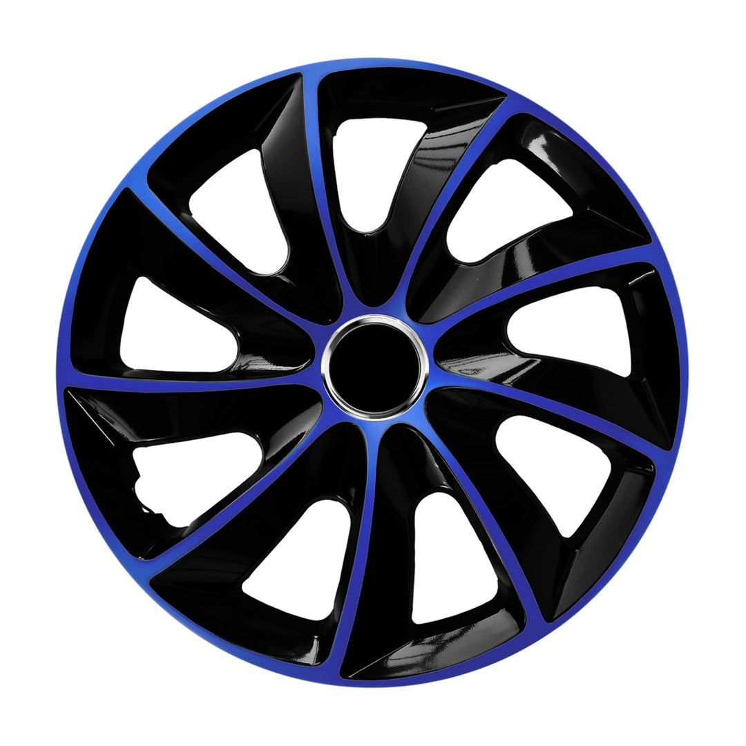 16" NRM EXTRA STIG BLUE BLACK сини и черни капаци за джанти, 4 броя