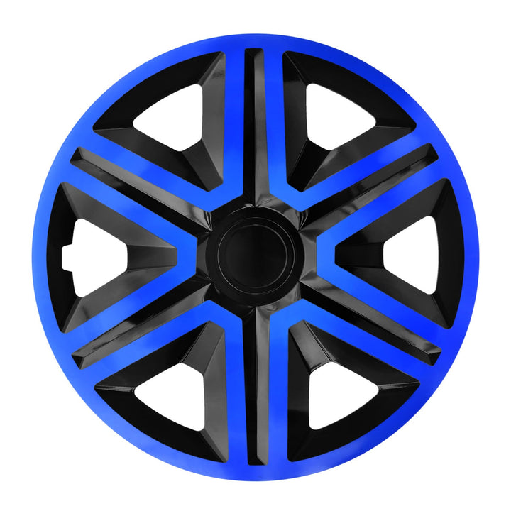 15" NRM ACTION DOUBLECOLOR BLUE BLACK сини и черни капаци за джанти, 4 броя