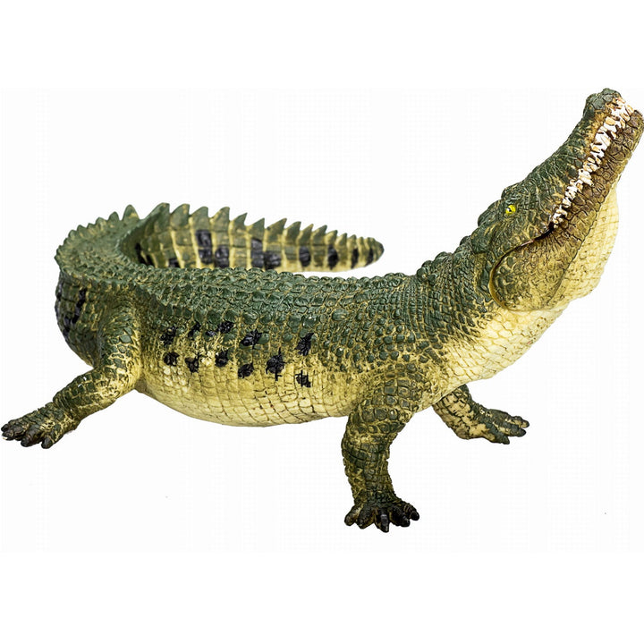 Figurina Crocodil cu gura deschisa, Animal Planet, 15 cm x 13 cm x 8 cm