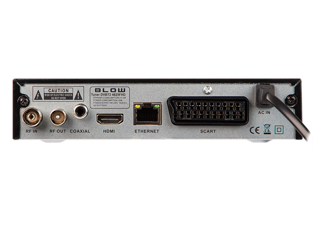 Tuner DVB-T/T2 4625FHD H.265 Blow ideal pentru recepționarea semnalului DVB T2