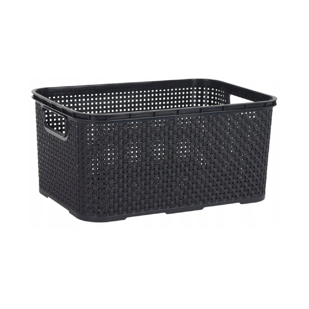 BranQ 1743 Cutie de depozitare Container Box Basket 10L Rattan Design