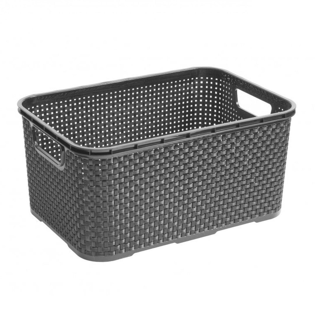 BranQ 1743 Cutie de depozitare Container Box Basket 10L Rattan Design