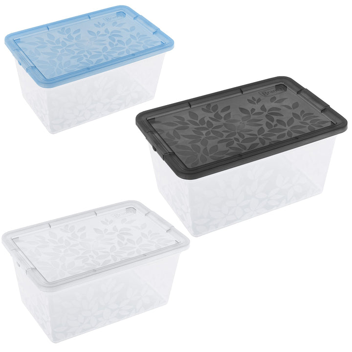 BranQ Jasmine 5.5L cutie de depozitare cu capac BranQ Jasmine 5.5L Culoare aleatorie transparentă