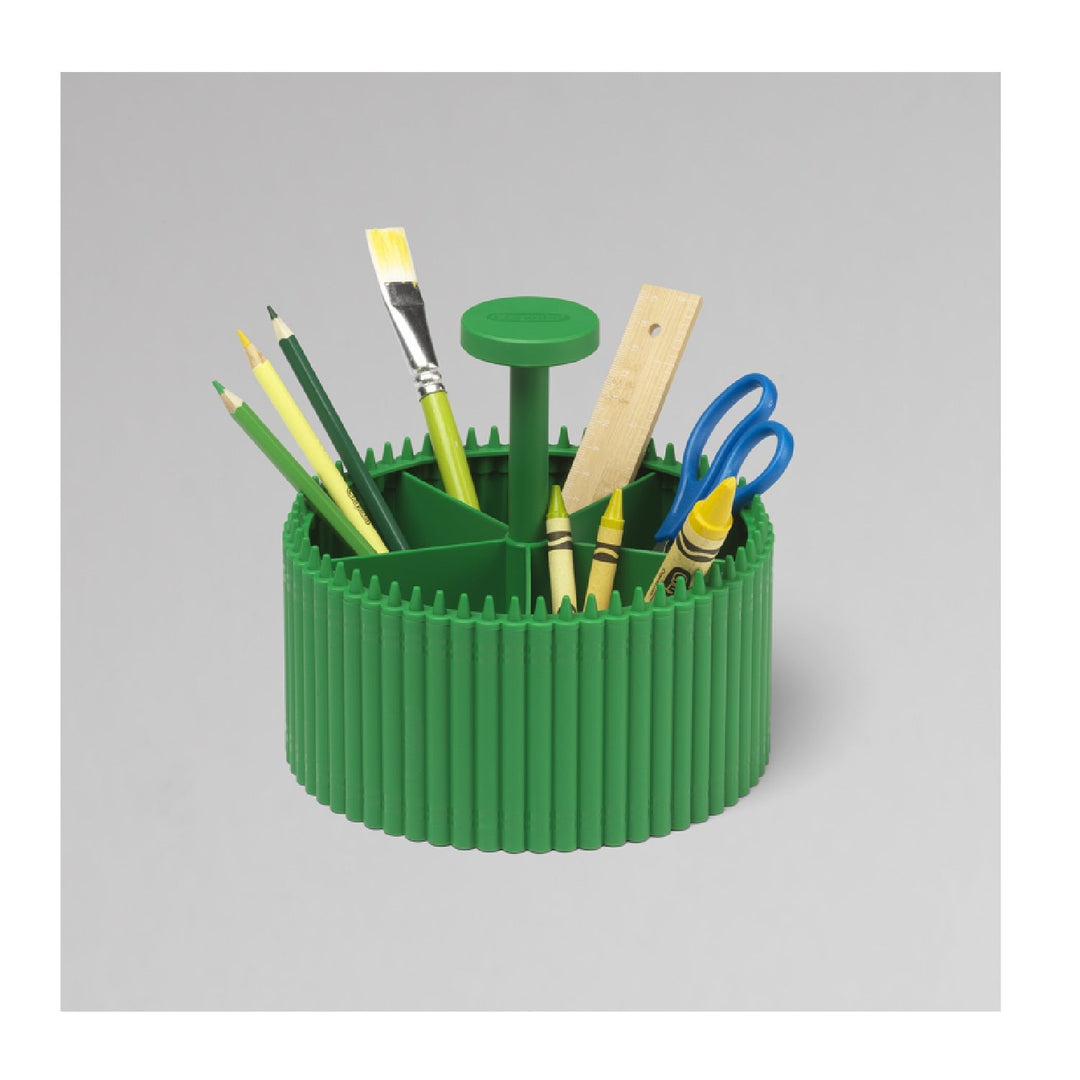 Organizator rotund pentru rechizite școlare Crayola verde