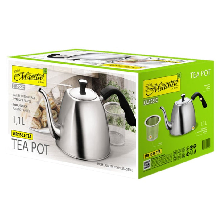 Чайник за приготвяне на чай и билки, 1,1 л Maestro MR-1333-Tea