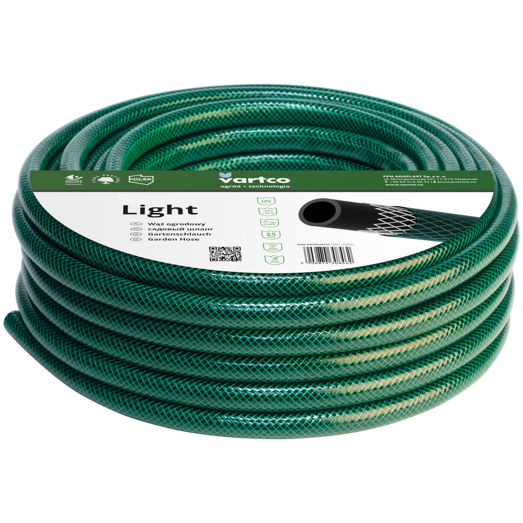 Vartco Light 3/4" 10 м 3-слоен гъвкав градински маркуч