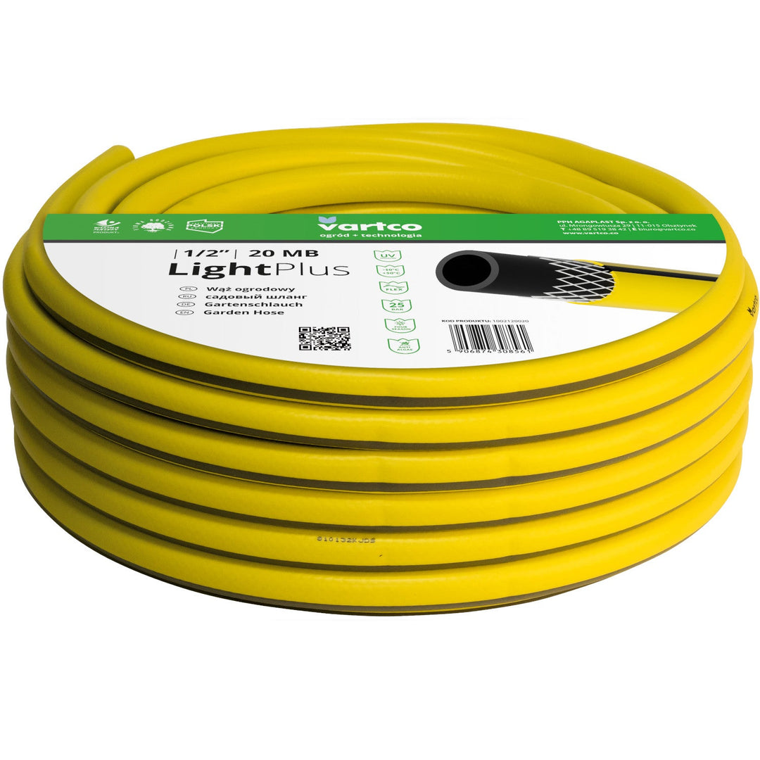 Vartco Light Plus 1/2" 20 м 3-слоен градински маркуч