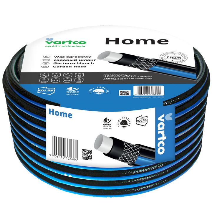 Vartco Home 3/4" 20 м 4-слоен гъвкав градински маркуч