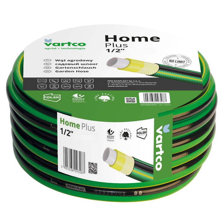 Vartco Home Plus 1/2" 30 м 4-слоен градински маркуч