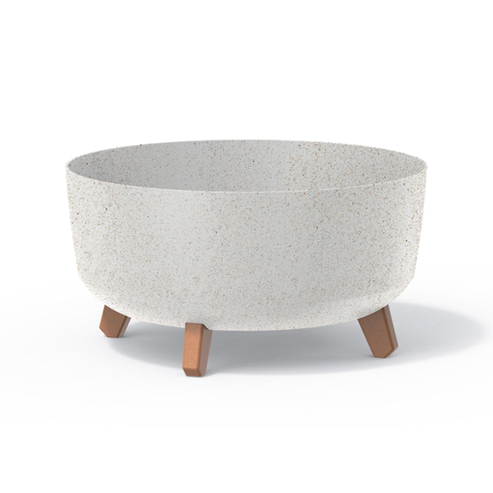 Грация Лоу ECO Wood DGRL400LW-S449W саксия за цветя – бял ECO цвят