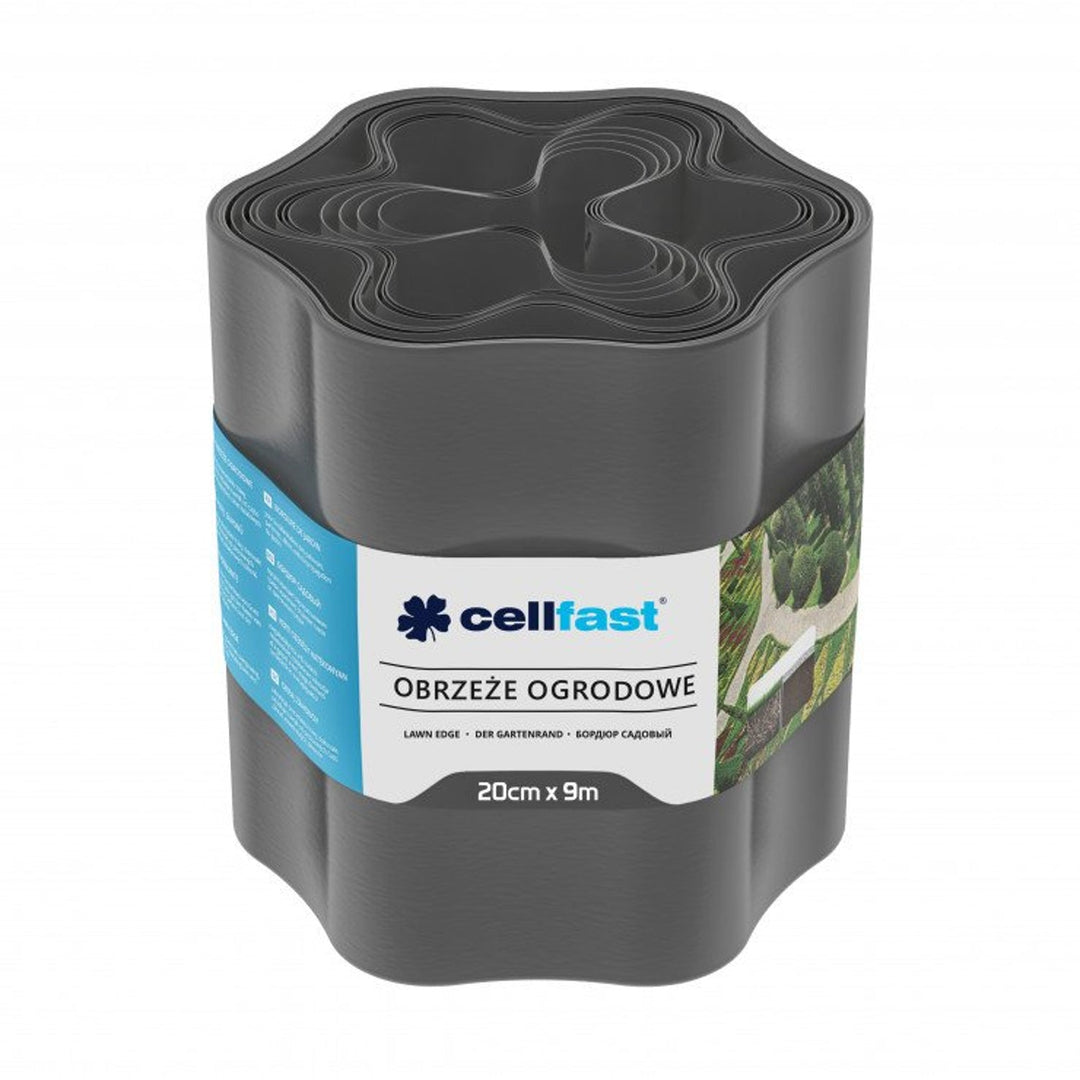 Cellfast градинска ограда 20 см x 9 м – графитен цвят