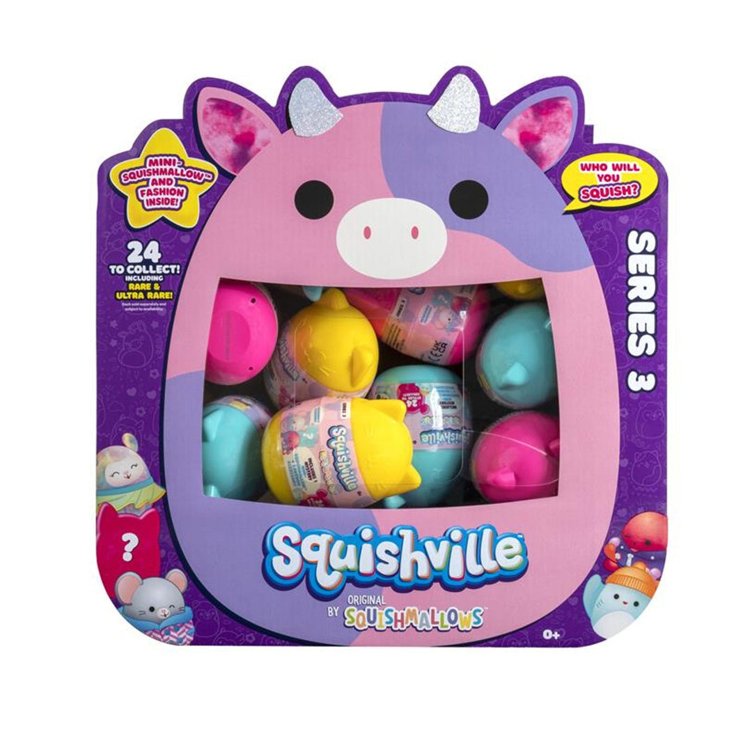 Mini mascote Squishville Mystery Mix, Orbico, 24 bucati