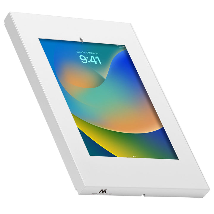 Държач за таблет Maclean, за монтаж на стена с ключалка, 9,7"-11", iPad/iPad Air/iPad Pro, Samsung Galaxy Tab A/Tab A7/Tab S6 Lite, MC-474W