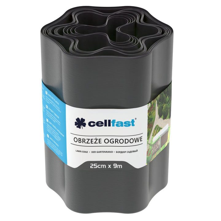 Cellfast градинска ограда 25 cm x 9 m – графитен цвят