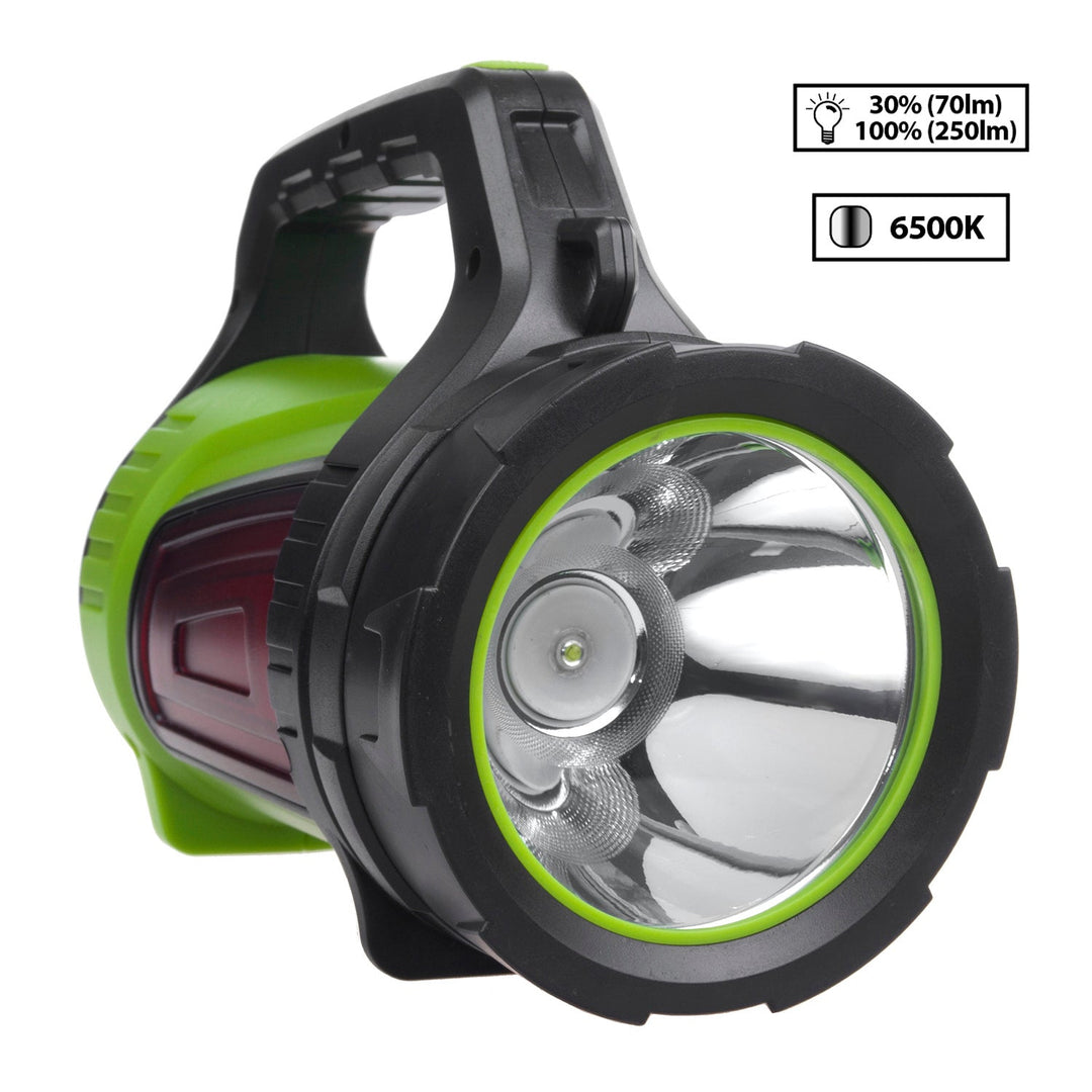 Maclean 3-в-1 LED фенер, функция за презареждане, 3 режима на осветление, 5W XM-L-T6, студено бяло 6500K, 3.7V 3x18650, 4500mAh, MCE345