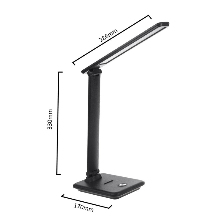 LED настолна лампа Maclean, макс. 9 W, 220-240 V AC, с възможност за промяна на цвета, с регулиране на яркостта, 450 lm, MCE614 B