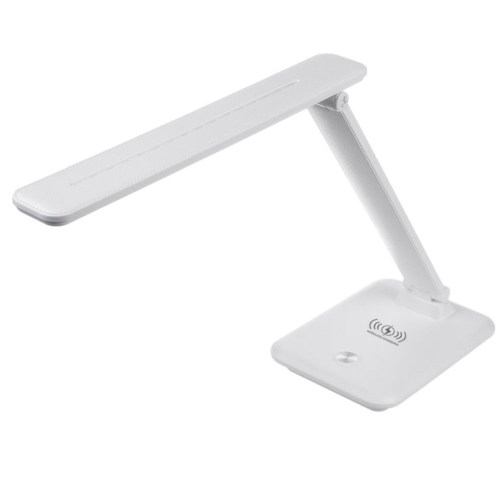 LED настолна лампа Maclean, макс. 9 W, 220–240 V AC, променящ се цвят, регулируема яркост, безжично зарядно устройство, 450 lm, MCE616 W
