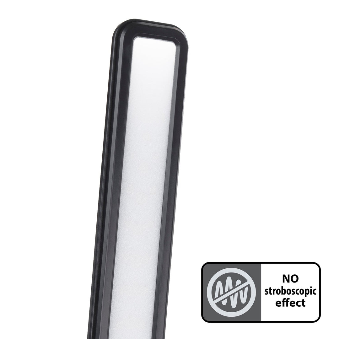 LED настолна лампа Maclean, макс. 9 W, 220–240 V AC, с възможност за промяна на цвета, с регулиране на яркостта, безжично зарядно устройство, 450 lm, MCE616 B