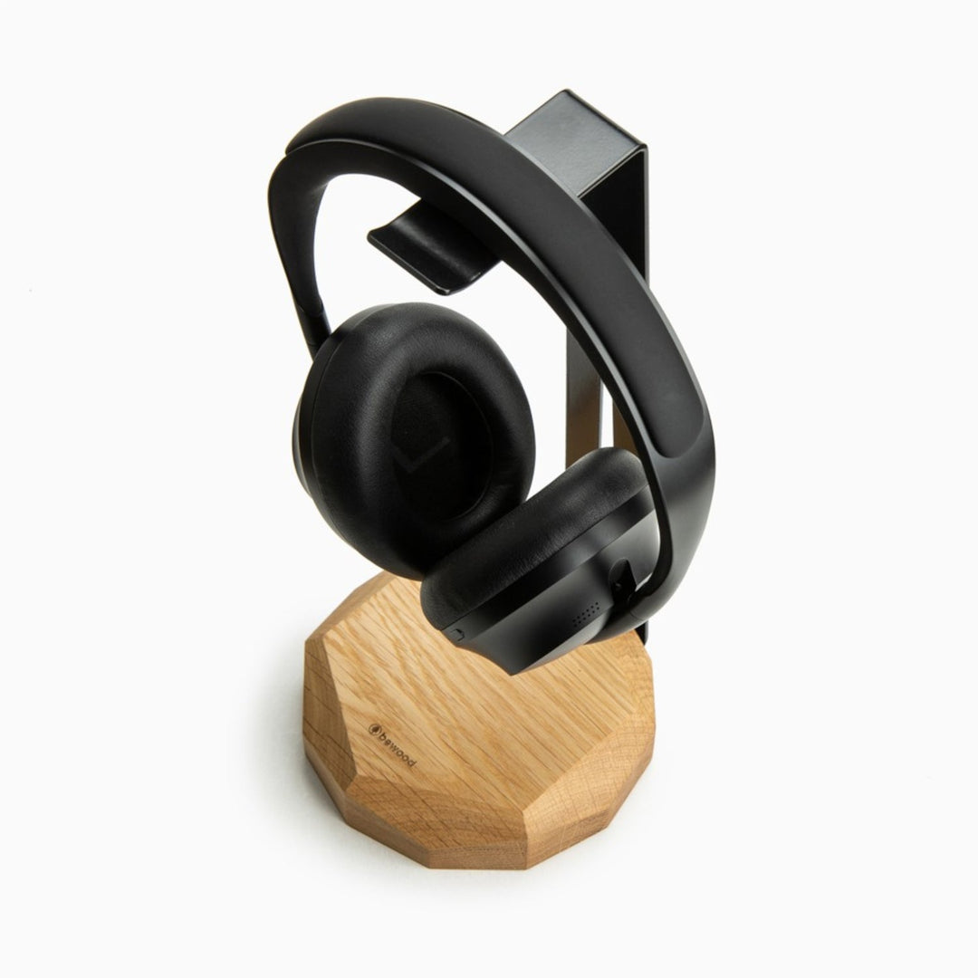 Suport din lemn pentru casti Bewood, BWD07183, stejar