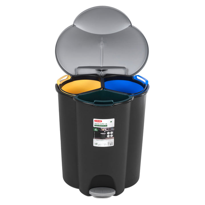 Curver Trio 40L V2 кош за сортиране на отпадъци