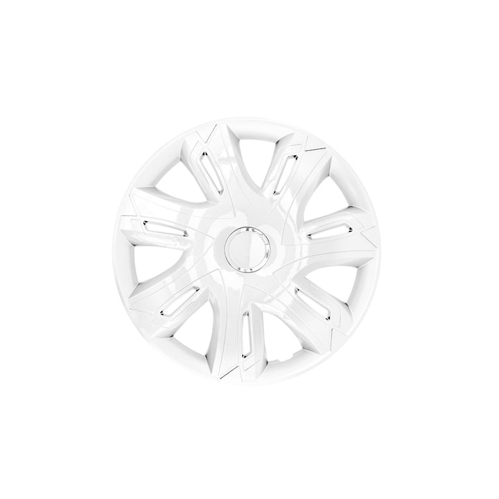 15" NRM Supernova бели лакирани капачки за джанти, 4 броя