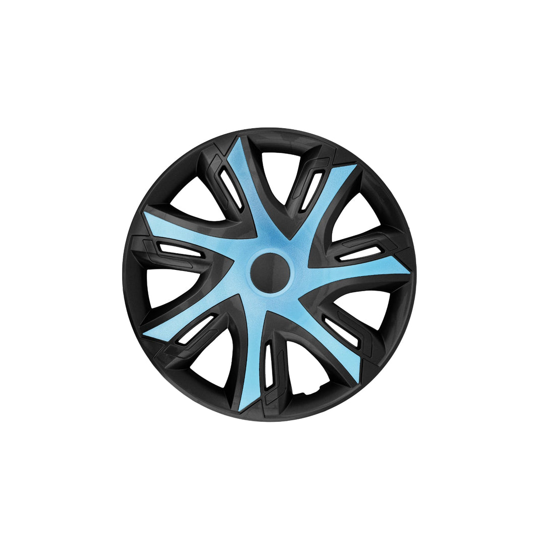 15" NRM N-Power капаци за колела, двуцветни лазурно/черни, 4 броя.