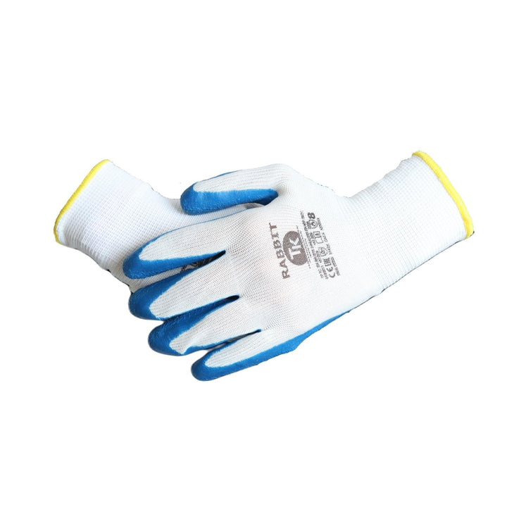 Set de 12 perechi de manusi de protectie din latex, marimea M