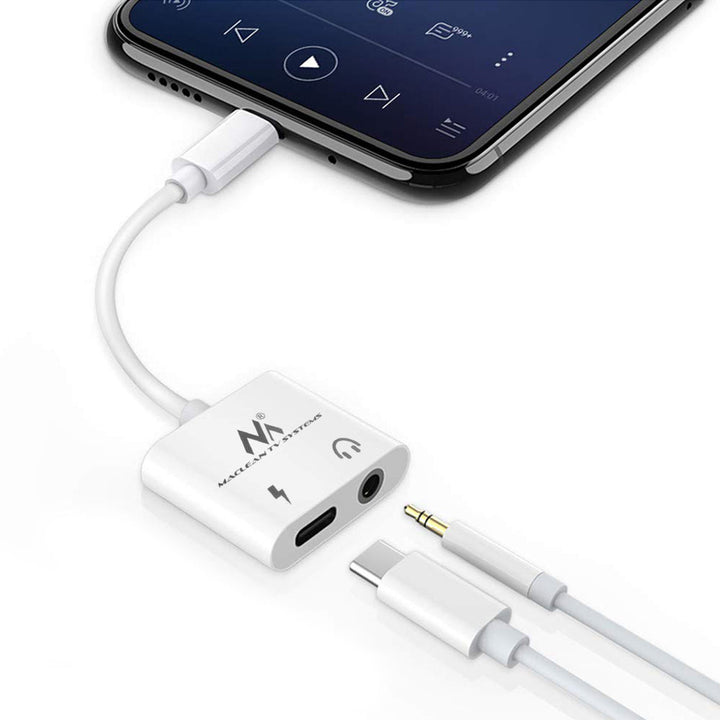 USB Type-C към 3,5 мм мини жак адаптер с Power Delivery (PD) 30 W DAC AC1279 Maclean, MCTV-848