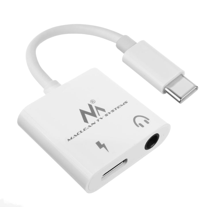 USB Type-C към 3,5 мм мини жак адаптер с Power Delivery (PD) 30 W DAC AC1279 Maclean, MCTV-848